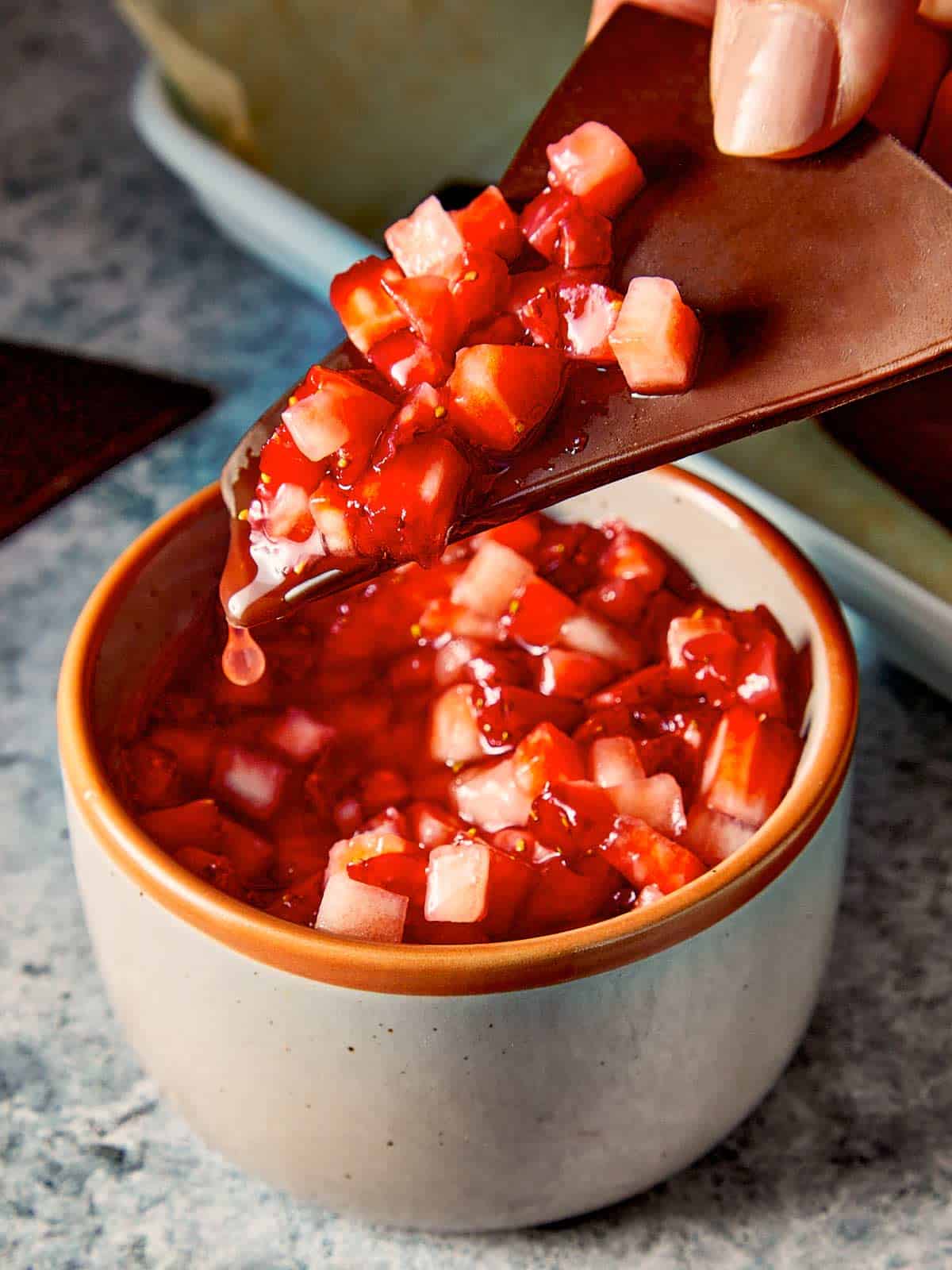 Why Dark Chocolate & Coconut Oil Make This Strawberry Salsa Perfect